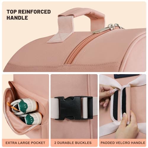 DAREKUKU Soft Golf Travel Bags with Stabilizing Straps, Wear-Resistant 900D Oxford, Airline Golf Travel Covers with Extra Storage Pocket, Wheels — view 5