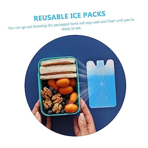 Gogogmee Ice Cooling Pack 4pcs Rubber Leak-proof Blue for Food — view 6