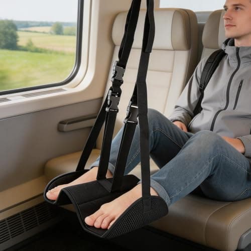 Airplane Footrest Adjustable Portable Stand — view 3