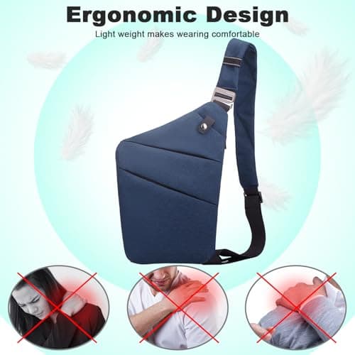 BIRDDIE Anti Theft Travel Bag, One Shoulder Large Capacity Cross-body Bag — view 6