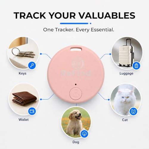 ReFind R2 Smart Tracker for Android and iPhone, Pink — view 3