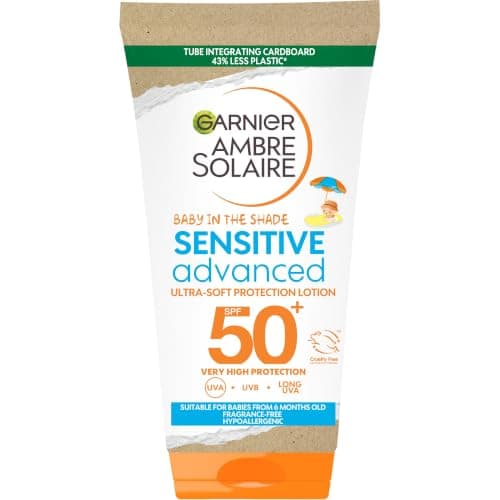 Garnier Ambre Solaire Sun Cream SPF50, Kids Baby Ultra-Soft Sunscreen, 50ml