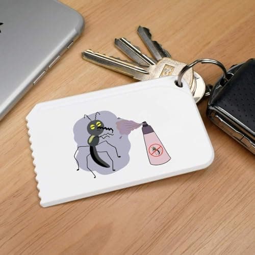 Azeeda 'Bug With Spray' Car Ice Scraper (IC00042980) — view 2