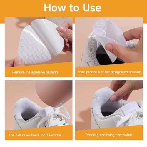11 Pairs Heel Repair Patch Set, Self Adhesive Cushion Protector Inserts for Sneaker Trainer Interior Lining Restoration, Footwear Maintenance Accessories for Walking Running Travel Office Comfort Use — view 4