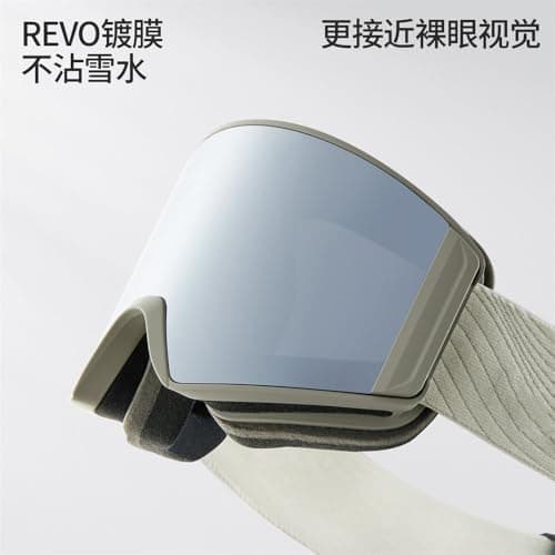 SETNGB Stylish Men's and Women's Photochromic Sliding Ski Goggles, Quick-Defog, Snowboard and Ski Protective Glasses,bamboo green,1PCS — view 4