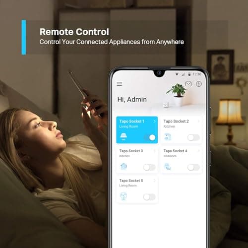 Tapo P100(4-pack) Smart Plug, Mini WiFi Plug Works with Alexa & Google — view 5