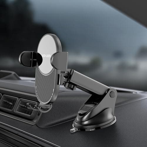 VEN-DENS For Google Pixel 8A 7A 6A 8 7 6 5 4 3 2 XL 8 Pro 7 Pro 6 Pro Car Phone Holder, [Super Suction Power & No-Wobbling] Cell Phone Mount Dashboard Windshield Vent Long Arm Hands Free Cradle Fit — view 4