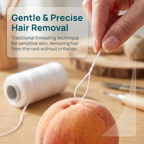 Face Epilator Cotton Thread for Upper Lip Hair, Home Grooming — view 3