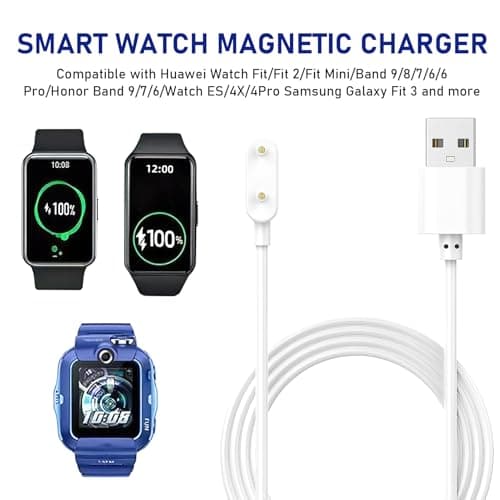 USB Charger Cable for Huawei Watch Fit/Fit 2/Fit Mini, White 100cm — view 5