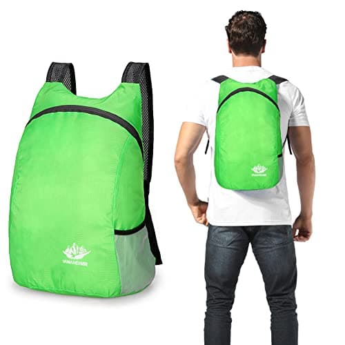 Fiorky Ultra Lightweight Foldable Backpack, Nylon Outdoor Backpack Waterproof Camping Survival Bag Outdoor Sport Daypack Travel Bag for Men Women for Climbing Trekking Walking Hiking Biking — view 2