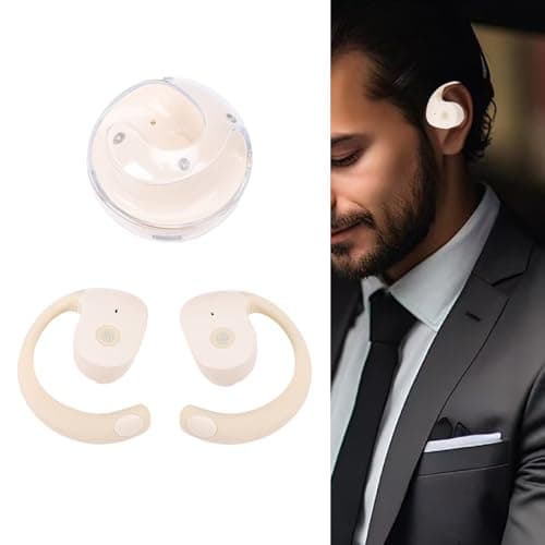 ZJchao Language Translator Earbuds Real Time Translation, 144-Language Two-Way AI Translator Earbuds with 5.4 for Travel Business Learning (Beige) — view 3