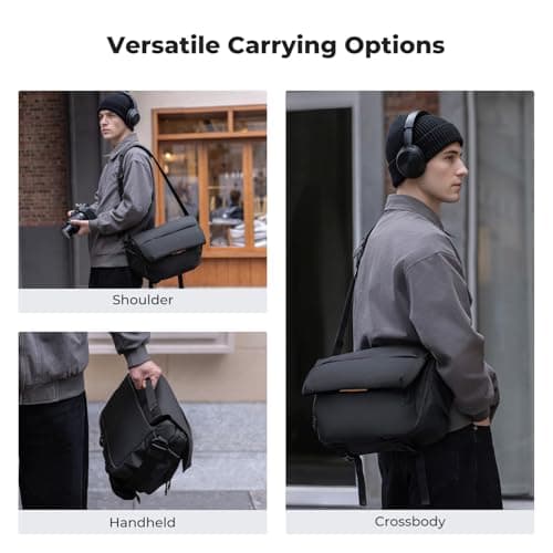 K&F CONCEPT Camera Sling Bag,15LCamera Bag with Laptop Compartment Black — view 6