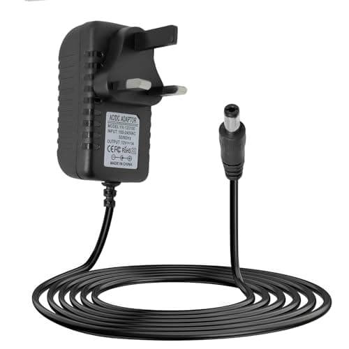 12V 1A Power Adapter 12W DC Power Supply 5.5mm x 2.1mm Switching Adaptor
