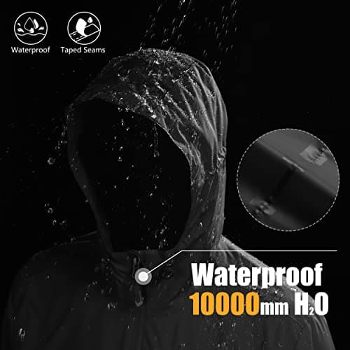 33,000ft Men's Waterproof Jacket Lightweight Packable Outdoor Rain Coats — view 3