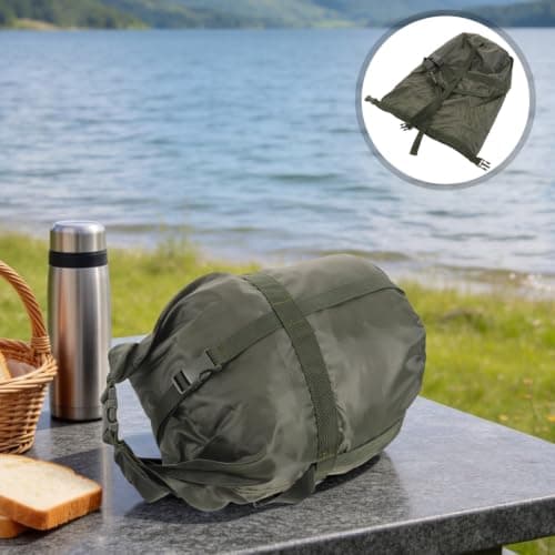Adorainbow Compression Sack for Camping and Hiking, Water Resistant Oxford Cloth with Adjustable Cross Straps, Quick Release Buckles, Top Lid, and Carry Handle, Soft Storage Bag for Quilts — view 6