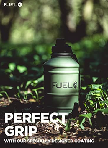 Fuel24 Stainless Steel Jug - 1.3 or 2.2 Litre Water Bottle - Extra Strong, BPA Free, Leak Proof - Large Gym Sports Bottle, 1.3L, 2.2L, Metal Bottle - Colour Options — view 6