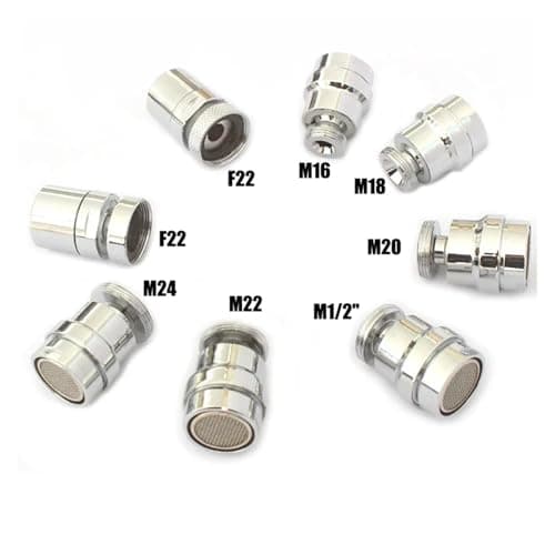 Faucet Extender Universal Interface M16 M18 M20 M22 F22 Brass Splash Head Kitchen Bathroom Sink Spouts Water Tape Adapter lingli(Burgundy) — view 5