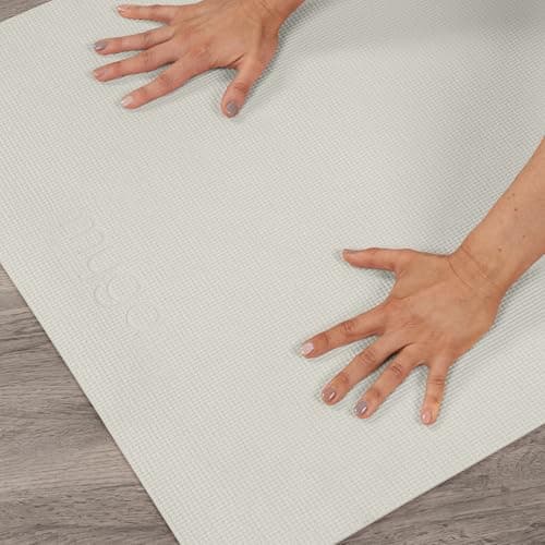 Myga Yoga Mat with Carry Strap – Non-Slip, Lightweight & Durable Exercise Mat for Yoga, Pilates & Fitness – Sweat-Resistant & Easy to Clean – 173cm x 61cm x 4mm – Cream — view 2
