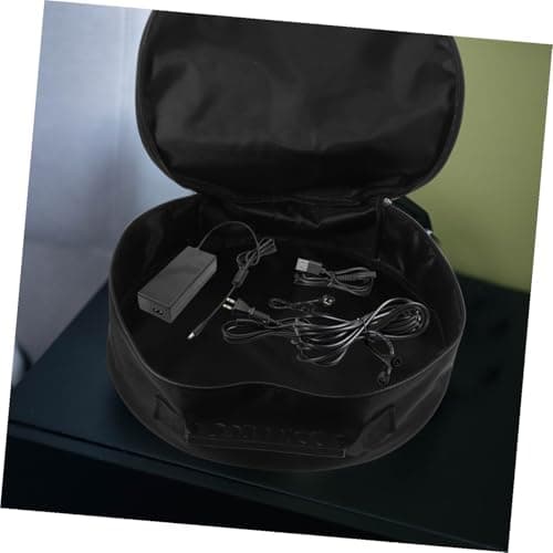KOMBIUDA Portable Ev Cable Storage Case for Electric Car Charger Mini Organizer Bag Mesh Pockets for Car Travel and Home Use Black — view 4
