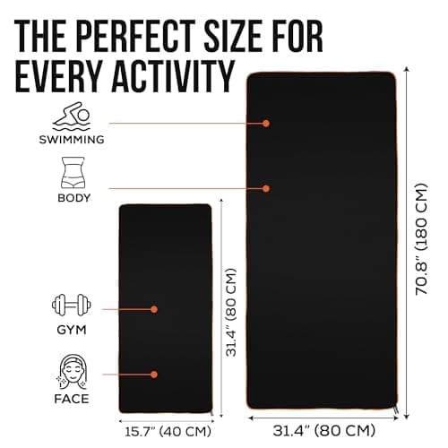 illusion Microfibre Gym Towel for Active Sport 40x80cm, Sweat Towel for Gym — view 5