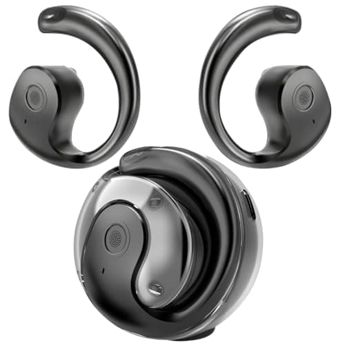 xctopest OWS AI Language Translator Earbuds Real Time, Supports 144 Languages, Earphone 3-in-1 Accents，Headphones Language Earbud Translators Bluetooth & APP for Travel, Business, and Learning（Black）