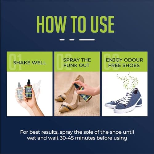 Shoe Deodorizer Spray & Foot Powder Bundle (200ml + 100g) | Odor Eliminating Shoe Spray & Antibacterial Shoe Smell Remover | Antifungal Foot Powder | Shoe Spray Odor Control — view 5