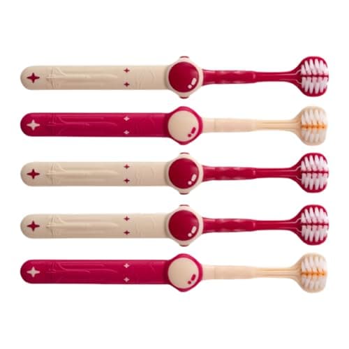 Three Sided Toothbrush Boys Aged 3-12 Brushing Tool Gentle Deep Cleaning — view 2