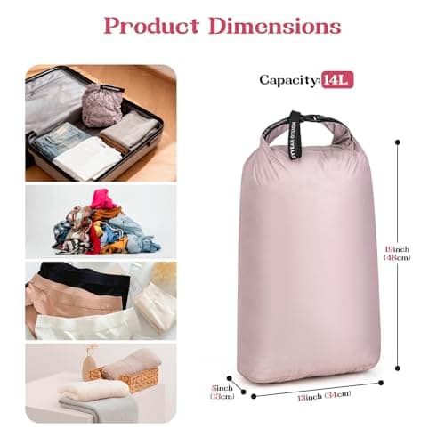 ByYear Travel Laundry Bag for Dirty Clothes, Waterproof Vacuum Storage Bag — view 2