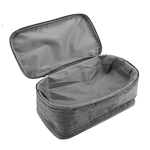 AKLOSIPY Portable Travel Storage Underwear Bra Socks Bag USB Cable Tech Accessory Case – Compact .5” X .5” X 3.” Multi-Compartment Packing Pouch for Women Men Digital Nomads Gym Business (Gray) — view 3