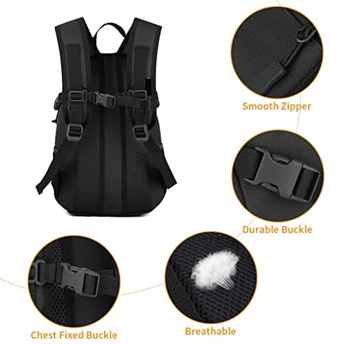 Explokit Small Tactical Backpack 10L 20L 30L Military Rucksack Water Repellent Molle Student School Daypack for Trekking Travelling Hiking Camping (#10L-Camo Green) — view 6