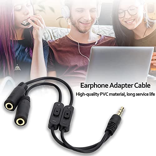 Cryfokt 3.5mm Adapter Cable, 1 to 2 Dual Stereo Splitter for Sharing Music — view 2
