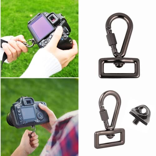 SIAOBIULYG Camera Shoulder Strap Hooks, Screw Set for Sling & Neck Straps — view 6