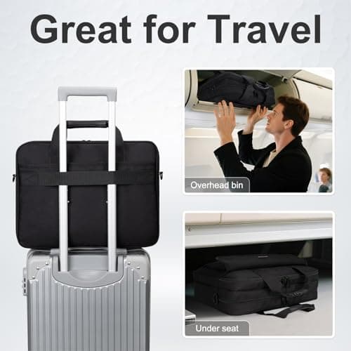 RAINYEAR Laptop Bag 15.6 Inch Multifunctional Computer Case Shoulder Bag — view 6