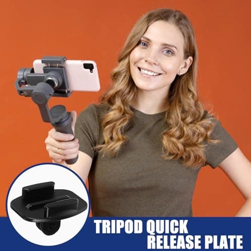 Tripod Mount Adapter Plate for Action Cameras Aluminum Alloy Quick Release — view 5