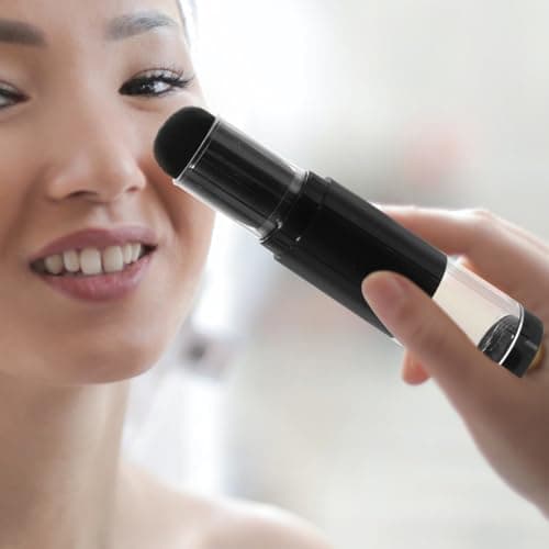 2pcs Travel Makeup Brush Kit with Refillable Bottle Jar, Black — view 5