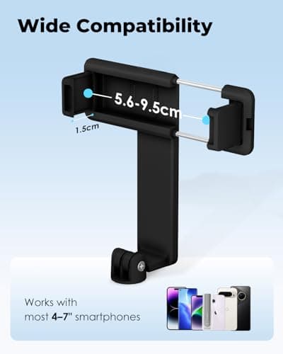 Viozon Selfie Stick, Telescopic Aluminum Alloy Pole, Max Length 68cm, 100g Light Weight, Wireless Remote Control Button, Portable & Foldable, Ergonomic Handle, Black — view 4