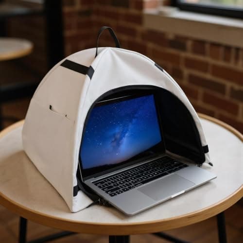 Laptop Sun Shade Foldable Sunshade Glare Protection — view 3