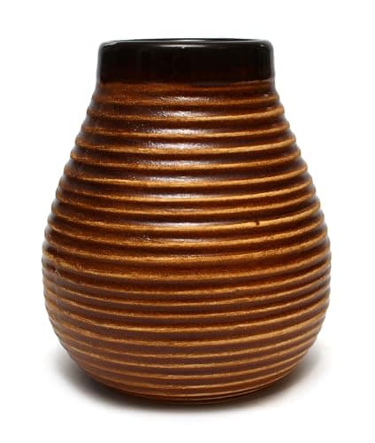 Mate Green Yerba Mate Tea Set ● Ceramic Mate Mug 350 ml ● Stainless Steel Drinking Straw Bombilla 19 cm ● Handmade Ceramic Calabash ● Mate Tea Ceramic Cup ● Cork Pad — view 2
