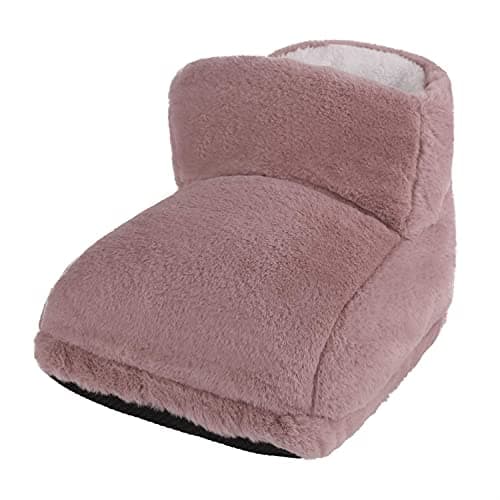 Cozy USB Rechargeable Electric Heated Foot Warmers Winter Home Office Thick Plush Foot Heater Thermal Heating Pad Cushion Heat Therapy Feet Warmer Boots Footwear…