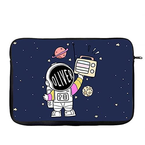 Personalised Space Boy ANY NAME Galaxy art Gift for Kids-Boys Toddlers Birthday Gift iPad Air/Pro/Mini, Laptop Sleeve/Cover. (14")