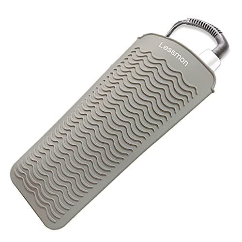 Lessmon Heat Resistant Mat Pouch for Styling Tools, 28.5x14cm, Grey