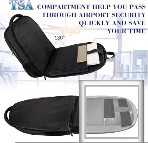 MATEIN Travel Laptop Backpack, Work Bag Laptop Bag, Rucksack for Men Work — view 2