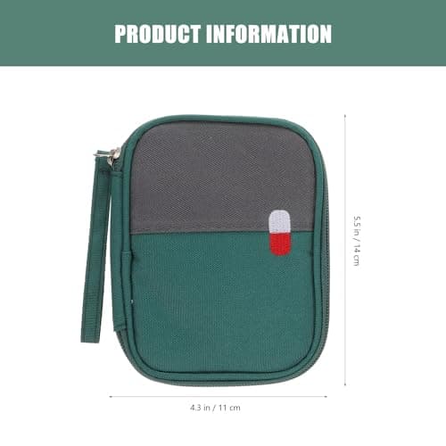 Portable Medicine Bag 2pcs Polyester Zipper First Aid Bag — view 2