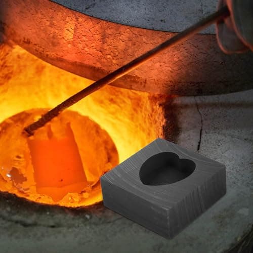 Heart Shape Graphite Casting Mold for Brass and Copper Melting — view 4