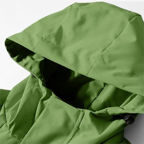 Women's Lightweight Waterproof Jacket, Casual Outdoor Raincoats with Hooded, Breathable Zip Up Softshell Jackets with Pockets, for Spring Fall Winter — view 3