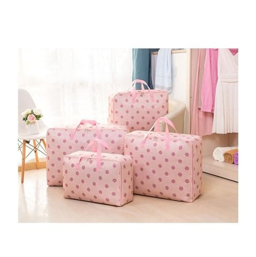 Multifunctional Travel Camping Storage Bag Thickened Luggage Moving Foldable Suitcase(Brown,58 * 38 * 22cm) — view 3
