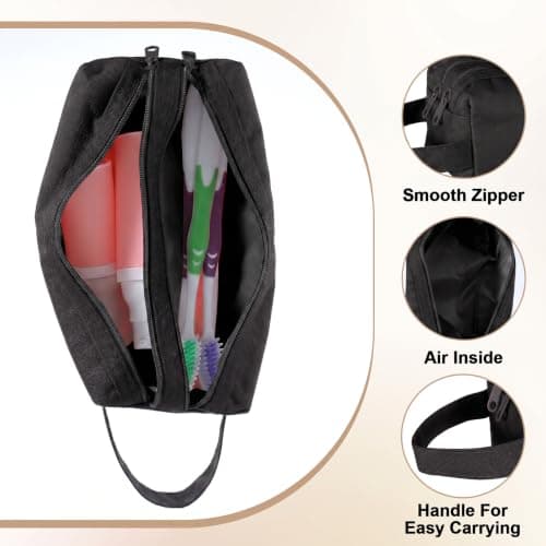 Elegaperma 2 Pcs Travel Toiletries Bag,Small Waterproof Small Wash Bag — view 4