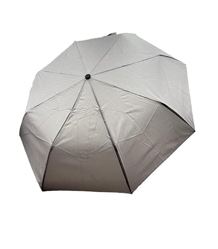 Start and Drive, Travel Umbrellas for Rain, Auto Open Close Durable Strong Compact, Lightweight, Easy to carry, Ideal for Men & Women Umbrella Brolley for Travel (Grey) — view 5