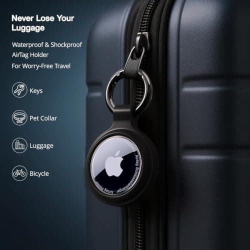 AirTag Holder Keyring, 4-Pack IP67 Waterproof Case for Apple AirTag 1 & 2 — view 4