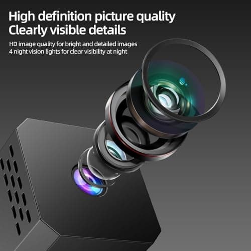 SHENMEILA 1080P HD Wireless WiFi Camera, Security Camera, Mini Security Camera with Night Vision, HD Portable WIFI Camera, Intelligent Motion Detection, App Controlled, Indoor Camera — view 4